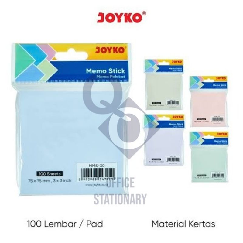 

Memo Stick / Sticky Note / Kertas Memo / Memo Tempel Joyko MMS 30