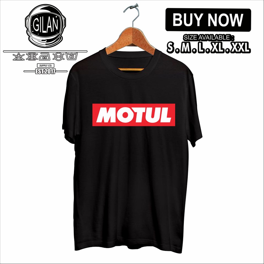KAOS BAJU MOTUL LOGO MOBIL RACING OTOMOTIF BALAP KNALPOT AUDIO