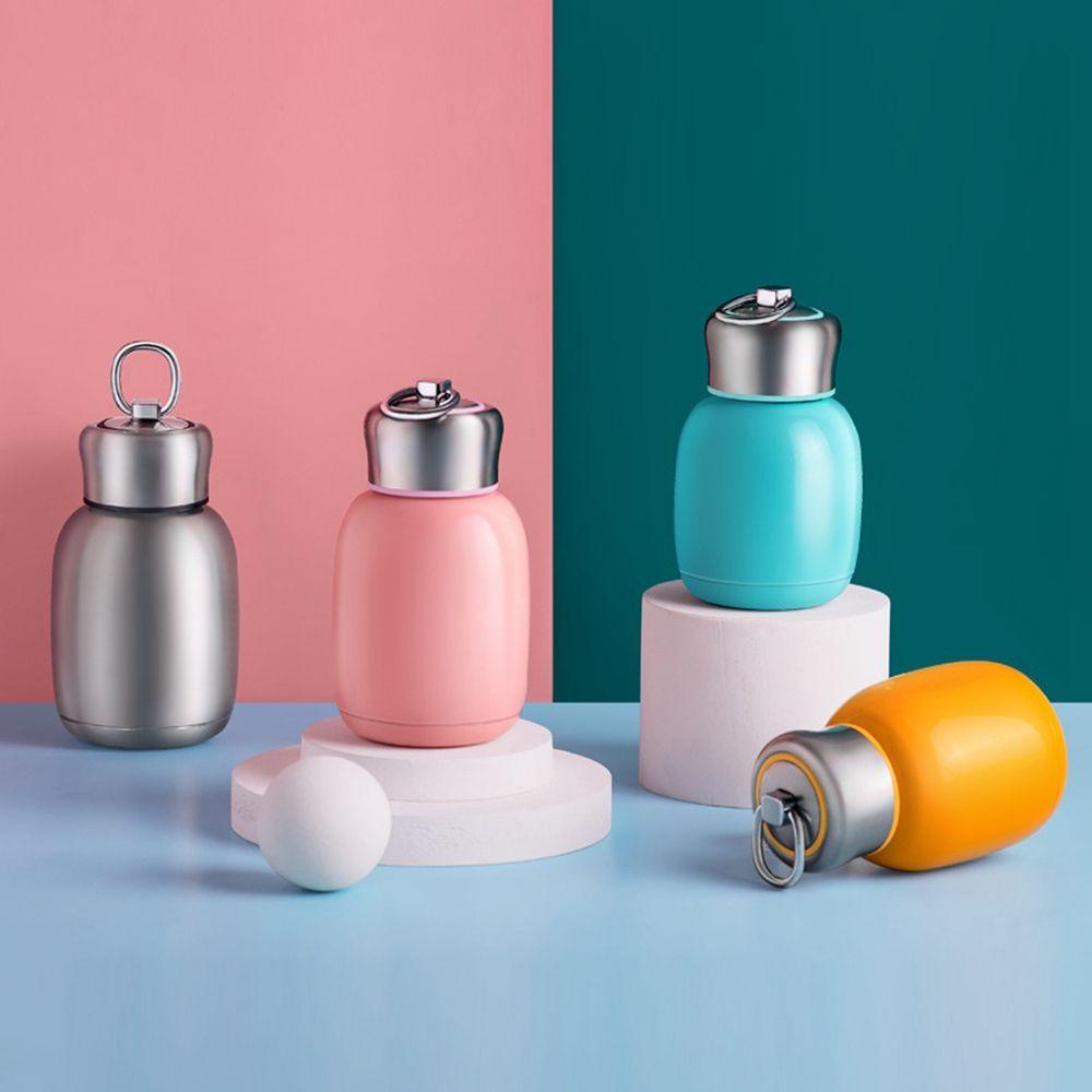 [Elegan] Termos Cangkir Warna Permen Kualitas Tinggi Portabel Lucu Stainless Steel Perlengkapan Minum Compact Vacuum Flasks