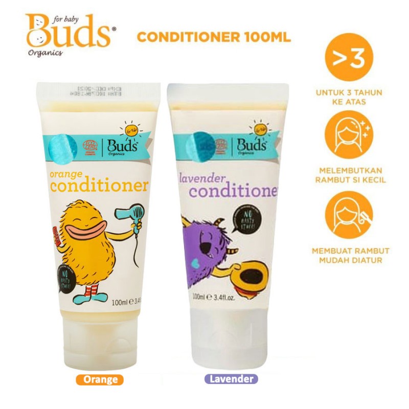 Buds Organics Conditioner Kondisioner Anak 100ml - Orange / Lavender