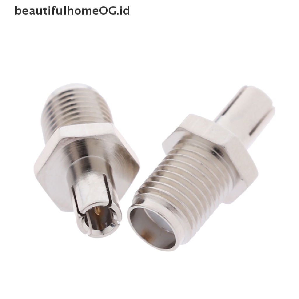 2pcs Adapter Konektor Coaxial RF Jack Female Ke TS9 Male