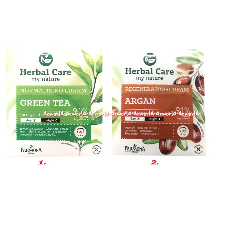 Herbal Care My Nature 100ml Normalising Cream Green Tea For Oily And Combination Skin