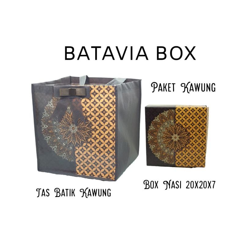 Paket Goodie Bag Motif Batik Kawung FREE mika