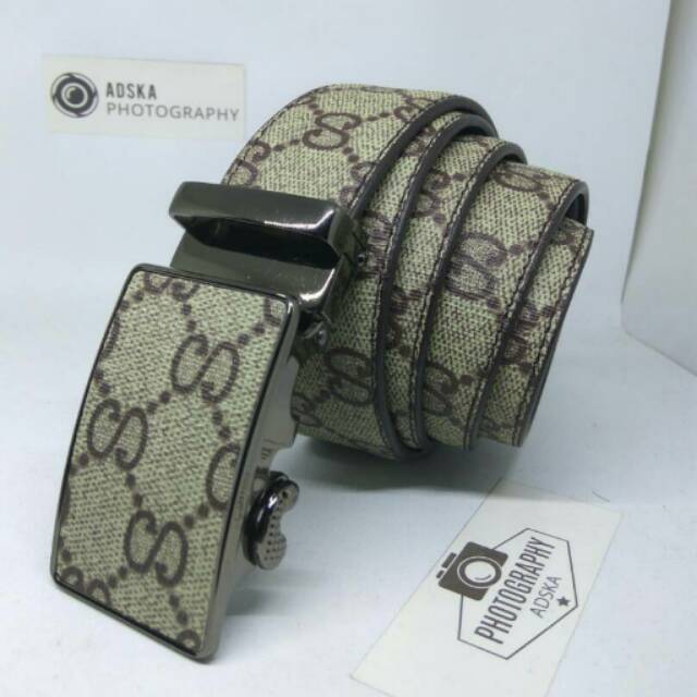 Ikat pinggang pria wanita gucci lv  atau burberry rel auto lock premium
