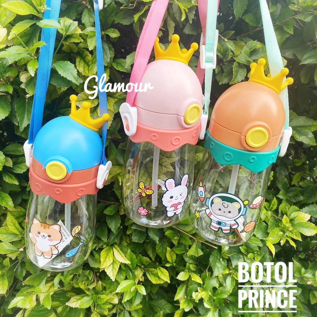 (COD) Botol Air Minum Anak Sedotan Prince 100% BPA FREE