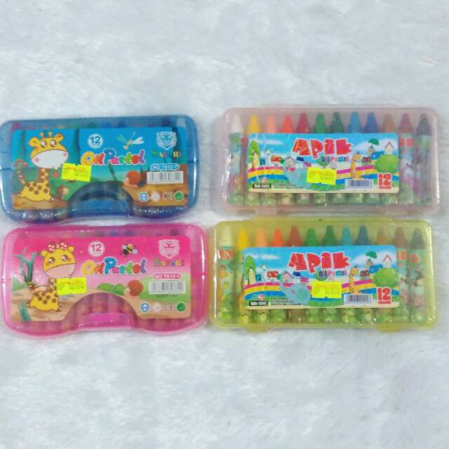 

Crayon warna murah apik isi 12