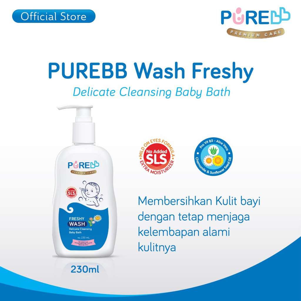 Pure BB Baby Wash 2 in 1 Freshy &amp; Fruity Wash Sabun Mandi Bayi Sabun Baby