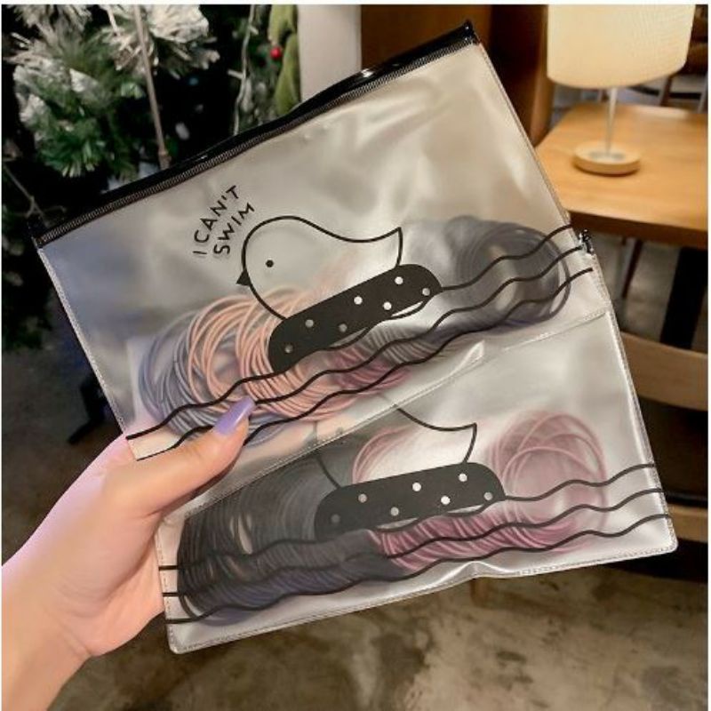 100pcs Ikat Rambut Style Korea Free Pouch