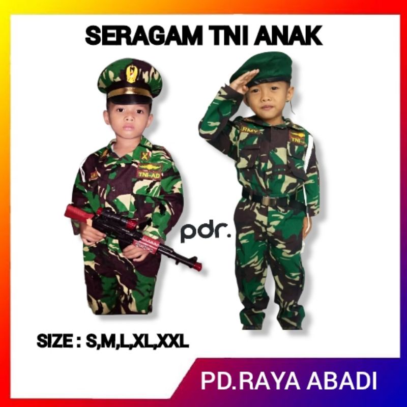 Baju seragam TNI anak seragam anak TNI