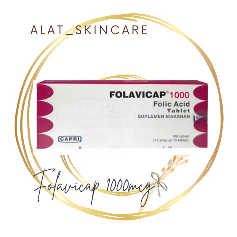 FOLAVICAP 1000 MCG ASAM FOLAT PER STRIP