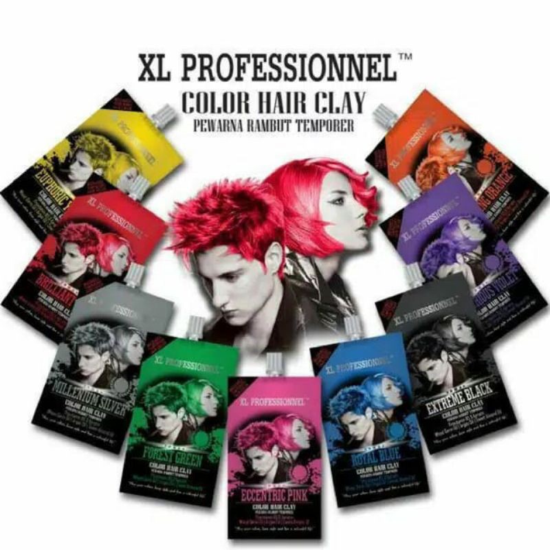 XL Professionnel Color Hair Clay 25gr