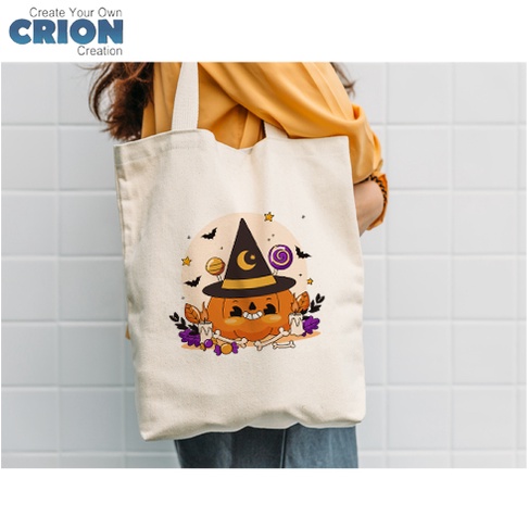 Totebag Halloween - Halloween Cute Series- Bisa Custom Nama - By Crion