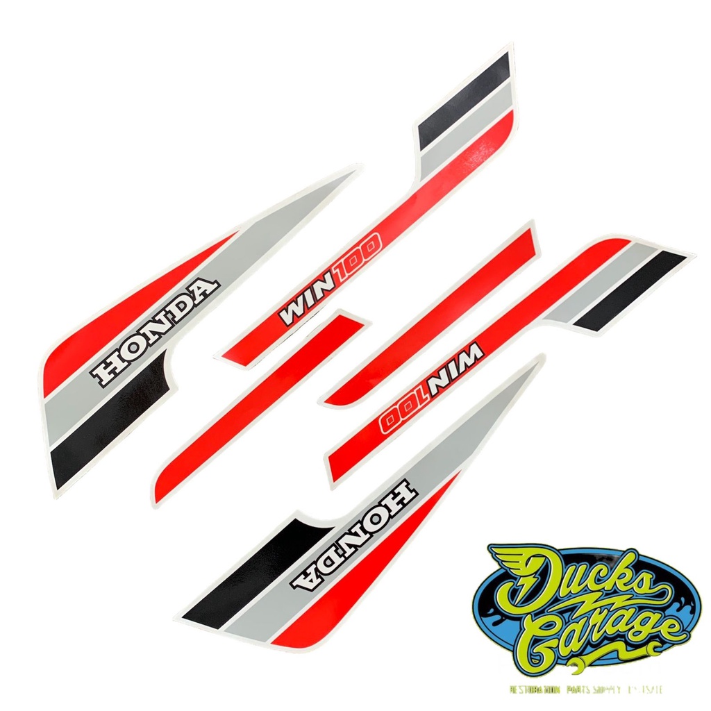 striping sticker stiker list body honda win 100 custom