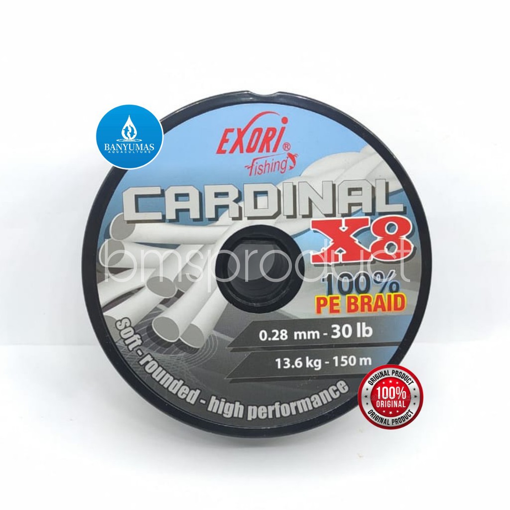 [BISA COD] Senar Tali PE Exori Cardinal X8 Ukuran 0.28 mm 30 Lb