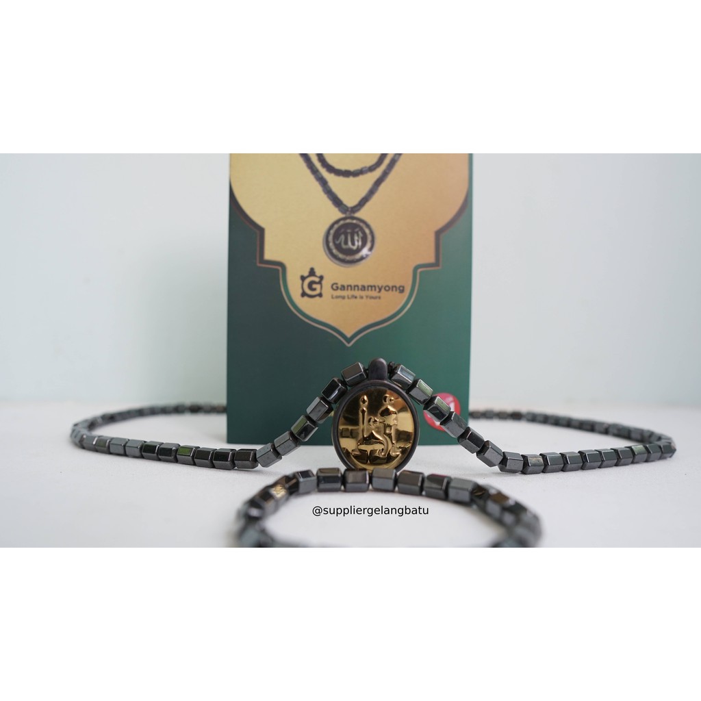 GANNAMYONG PREMIUM KALUNG KESEHATAN MASJID GOLD NABAWI bonus gelang