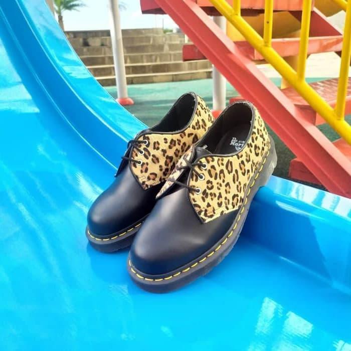 leopard dr martens boots