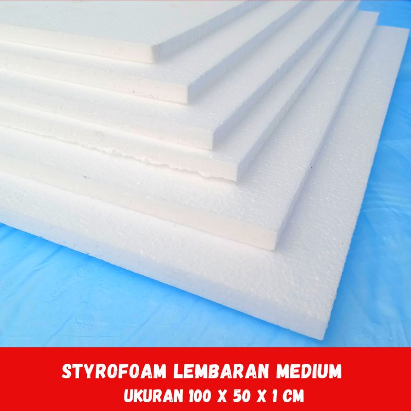 

styrofoam lembaran medium 100 x 50 x 1 cm