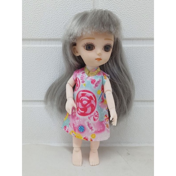 baju gaun boneka bjd doll mini 23cm