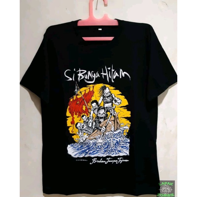 kaos band si bunga hitam
