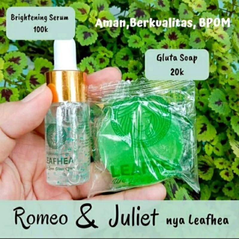 PAKET GLOWING LEAFHEA (SERUM DAN SABUN )