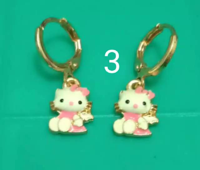 Anting anak-anak hello Kitty xuping harga murah minimal beli 2 pasang yah sis and bro