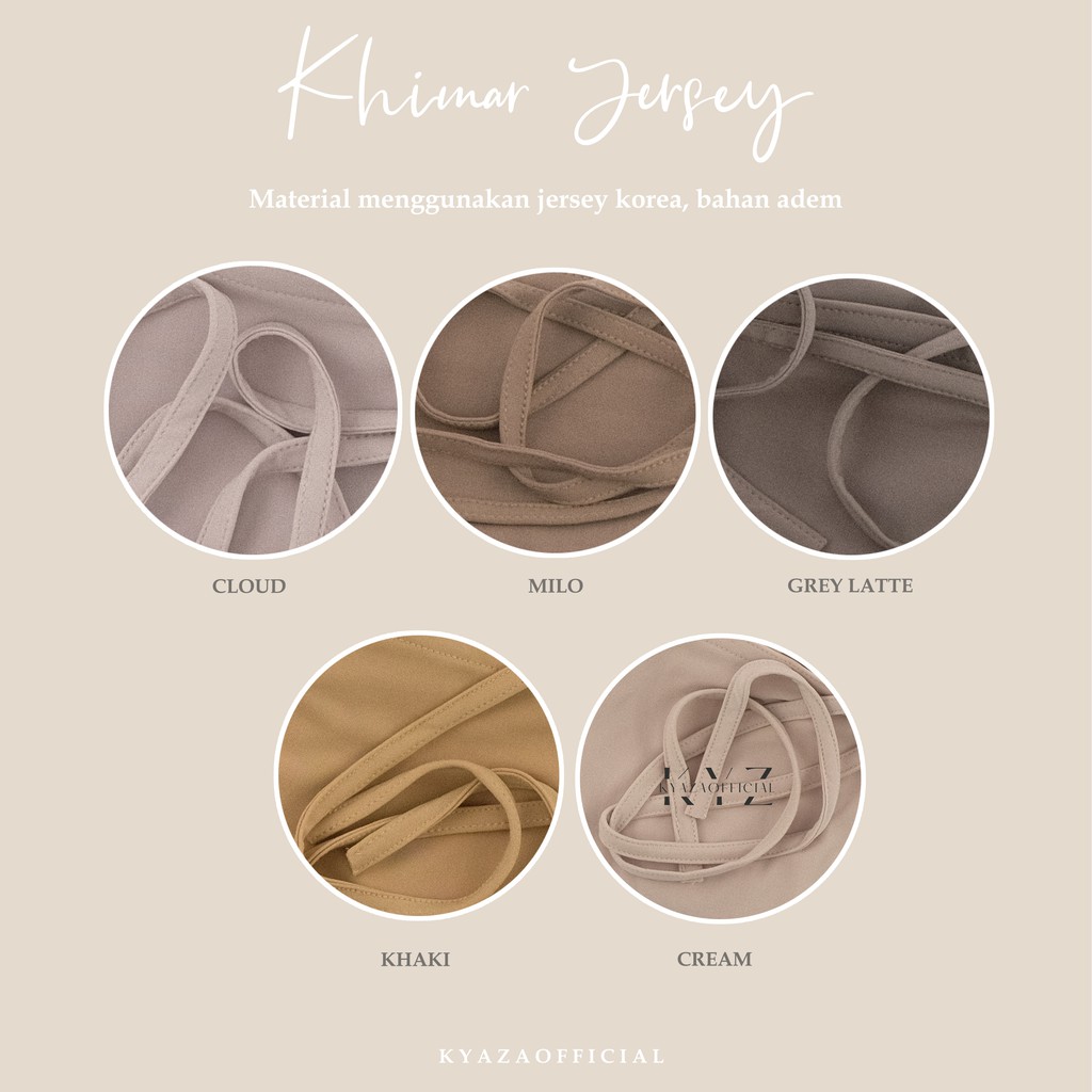 HIJAB Bergo Khimar Salwa  Jersey Premium, Bergo Tali daily  Khimar  Maryam Jersey-3
