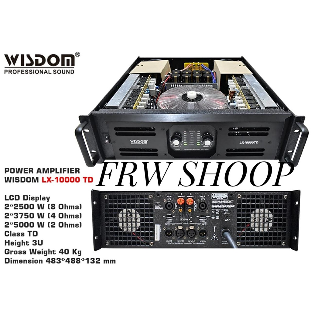 POWER AMPLIFIER WISDOM LX 10000 TD / LX10000TD / LX 10000TD ORIGINAL