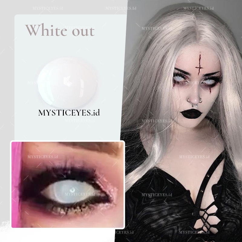 [✅COD] MYSTICEYES SOFTLENS COSPLAY CRAZY LENS MINI SCLERA NORMAL 14.5MM