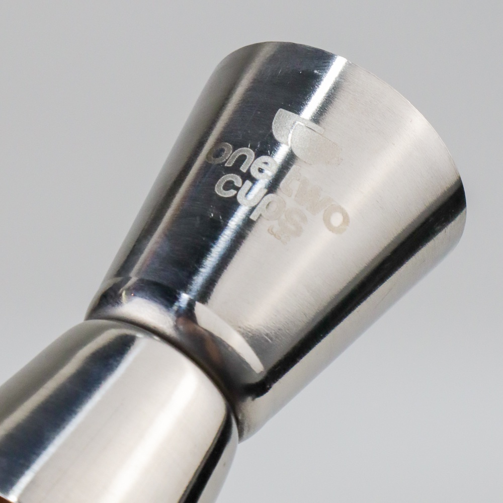 One Two Cups Gelas Ukur Jigger 15ml-30ml Bartender Cocktail Measuring Double Shot - Silver