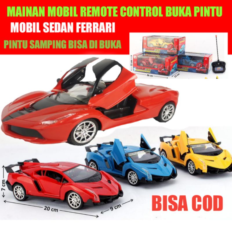 (PROMO BAGUS MURAH) MAINAN ANAK LAKI LAKI MOBIL REMOT SEDAN  BISA BUKA TUTUP PINTU / HADIAH ULANG TA