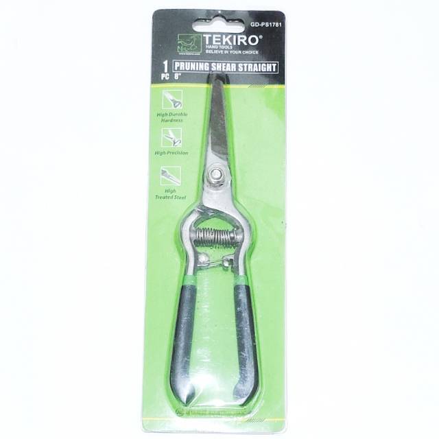 tekiro gunting dahan pohon ranting obat cina pruning shear straight