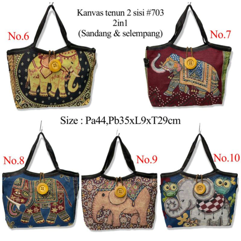 Tas Tote Bag wanita dewasa Thailand Bangkok-Tas Thailand Bangkok murah