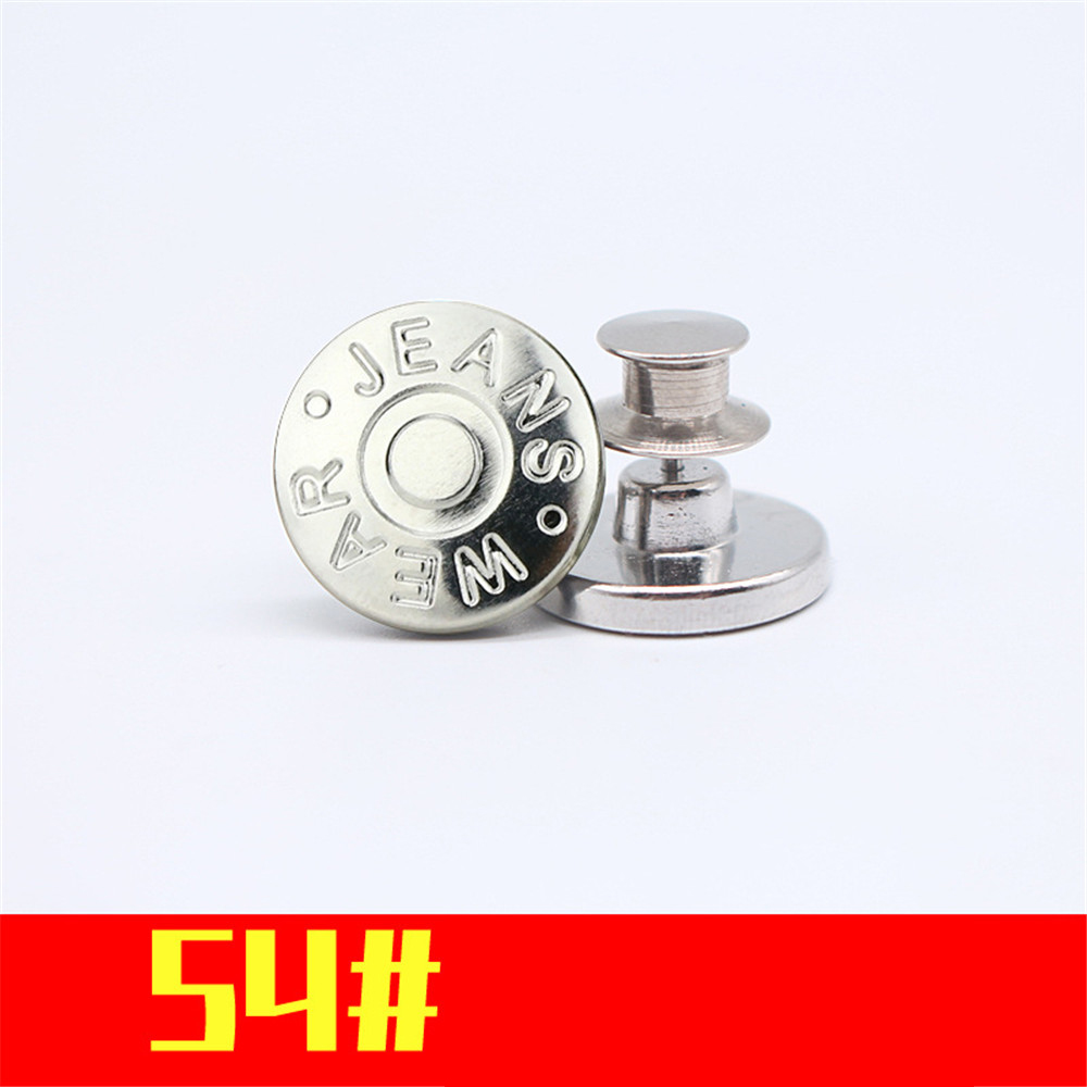 【TERSEDIA &amp; COD】2PCS Kancing Bahan Metal Ukuran 17mm Untuk Aksesoris Pakaian