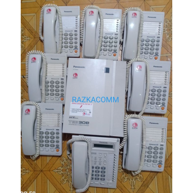 Paket Pabx Panasonic 3 Line 8 Extension