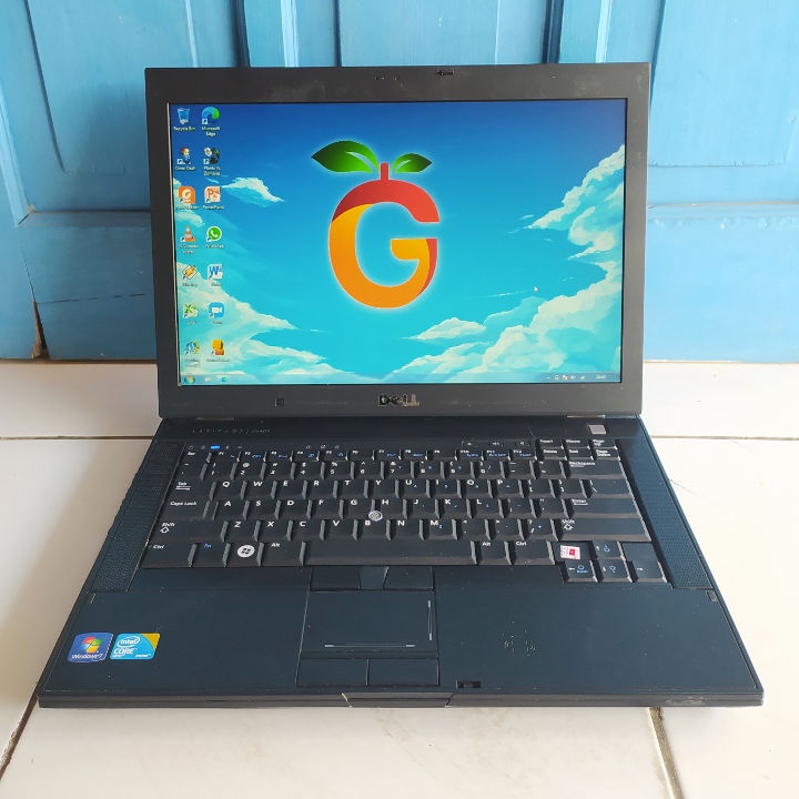 DELL Latitude E6400 Hitam Intel Mobile Core 2 Duo P8400 RAM 4GB HDD 500GB Laptop Second