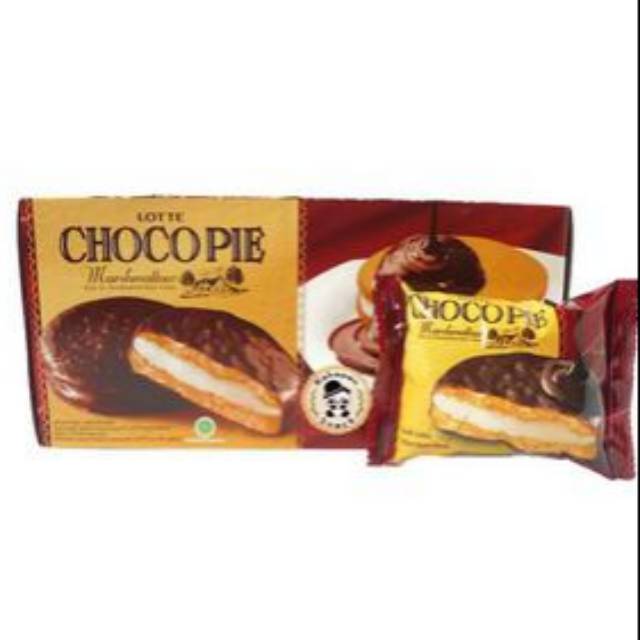

CHOCO PIE LOTTE 1 kotak isi 12 pcs