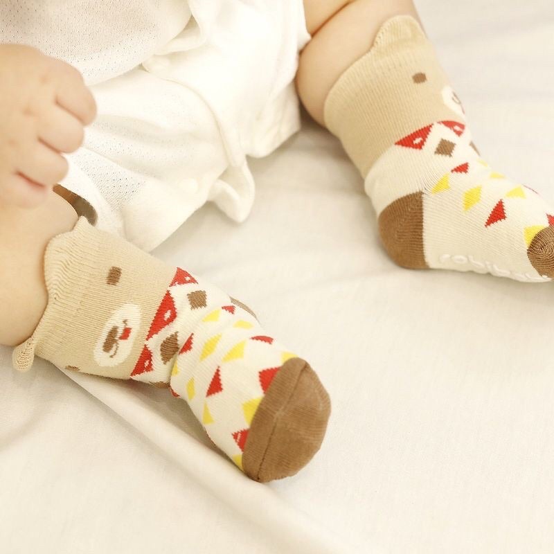 Kaos Kaki Bayi import Premium Korea Lucu Dengan Anti Slip Unik Motif Animal