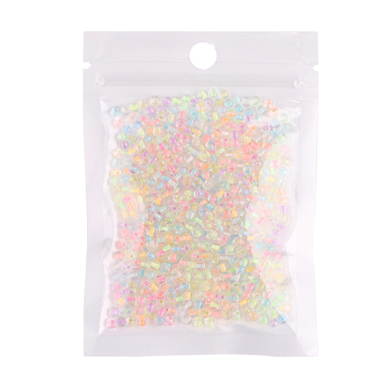 2 / 3mm 11g / pack Manik-Manik Beras Luminous Untuk Membuat Perhiasan Gelang / Kalung