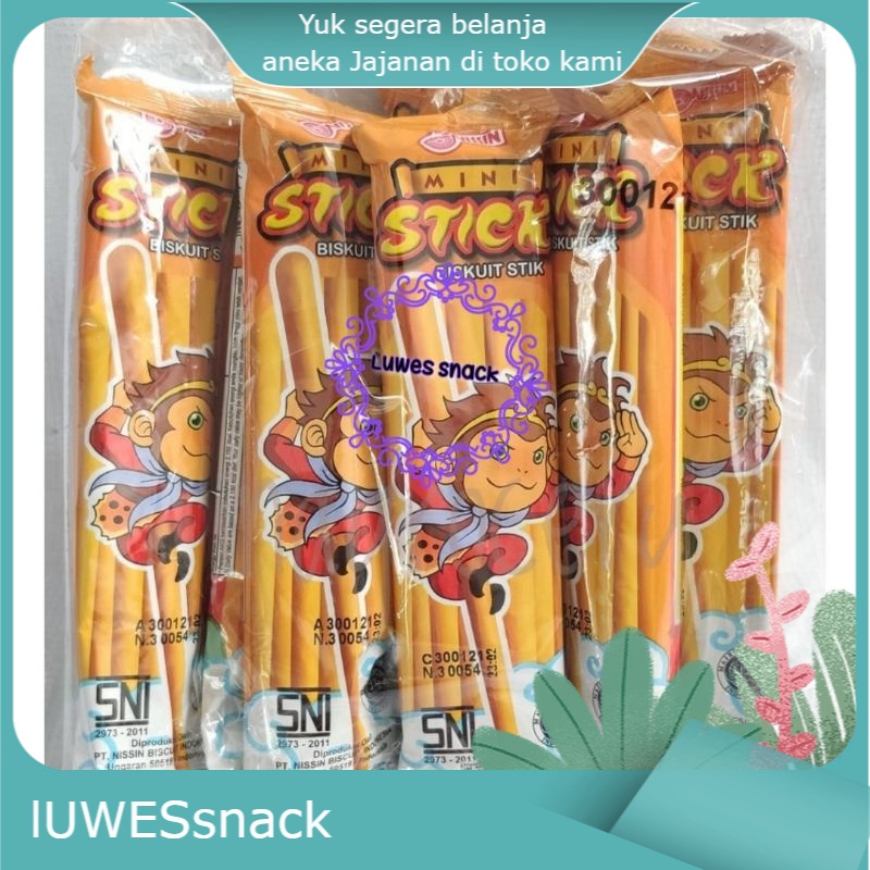 

Nissin mini stick isi 10pcs- snack jadul kue jadul roti jadul biskuit Jadu Biscuit monyet biskuit Nissin biskuit renyah