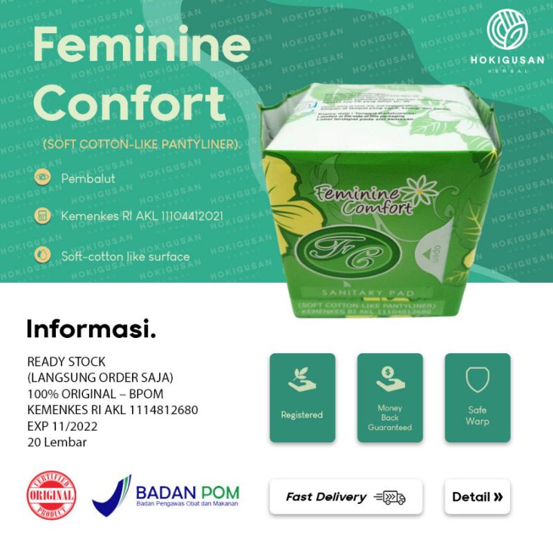 Avail Hijau Pantyliner Pembalut Herbal KANDUNGAN✅ Soft-cotton like surface ✅ Air laid inner layer ✅ PE waterproof external layer ✅ dll