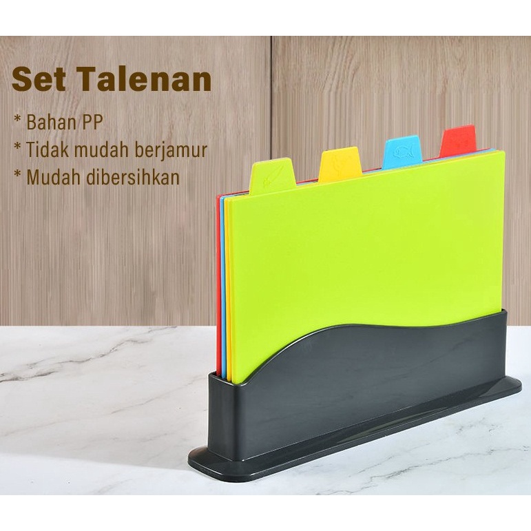 Set Talenan Anti Slip  Chopping Board Classified Cutting Board