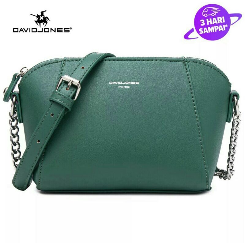 David Jones Paris Tas selempang Wanita/ Tas tangan kulit PU /Tas bahu small rantai original