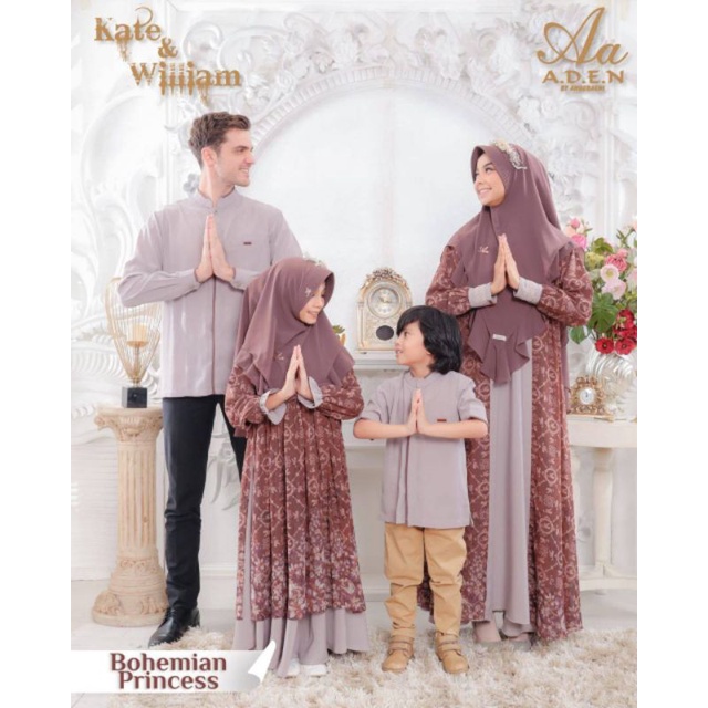 OPEN PO SD 19 DES ‼️ (Dad & Boy) Sarimbit Keluarga Lebaran Kate and William Family Series by Aden Hi