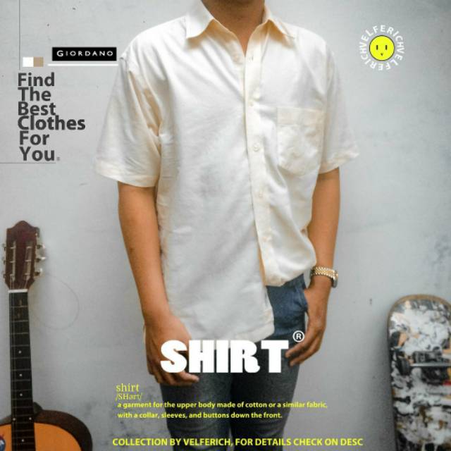 THRIFT SHIRT GIORDANO FOR MEN