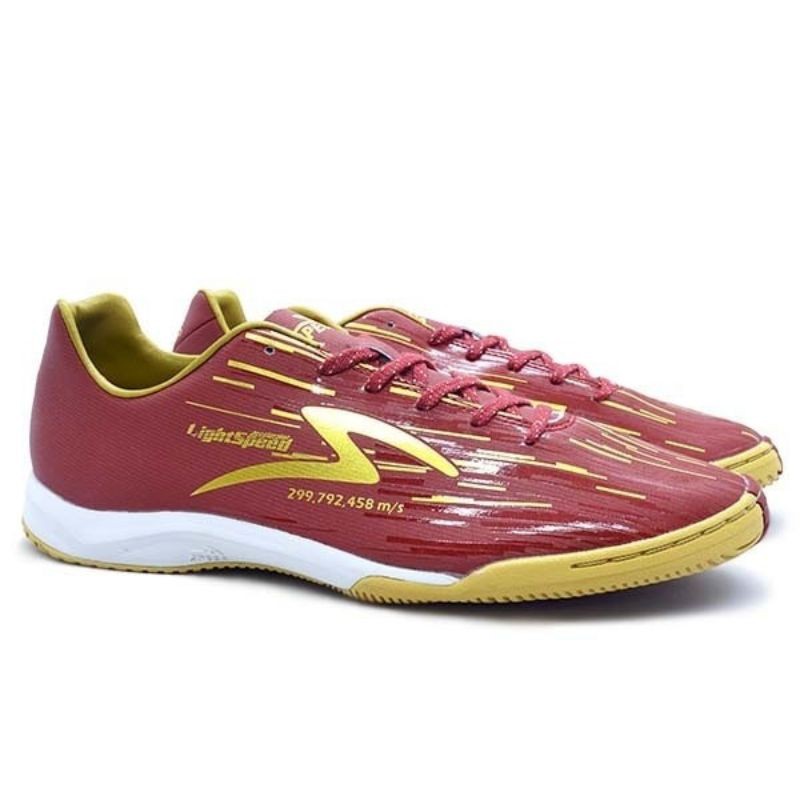 Sepatu Futsal Specs Accelerator Lightspeed Reborn IN - Maroon Red
