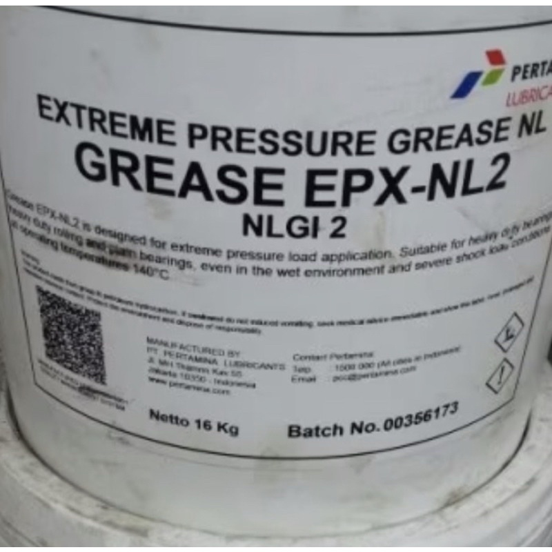 Grease Extrem Pressure PERTAMINA EPX NL2 gemuk