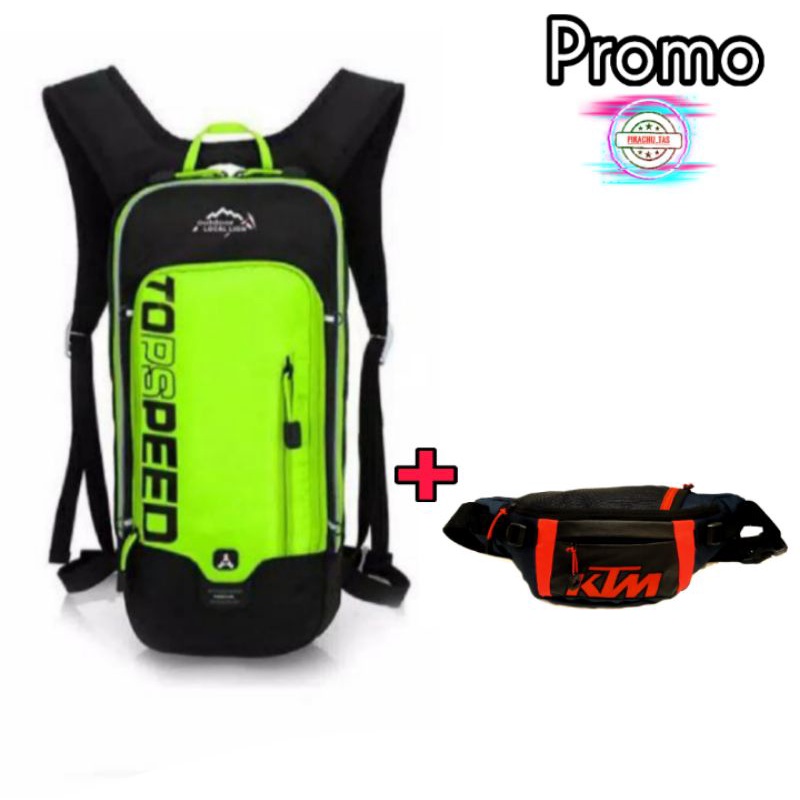 PROMO Tas Punggung Sepeda Hydropack motocross trail Murah berkualitas Top speed Free Waisbag KTM