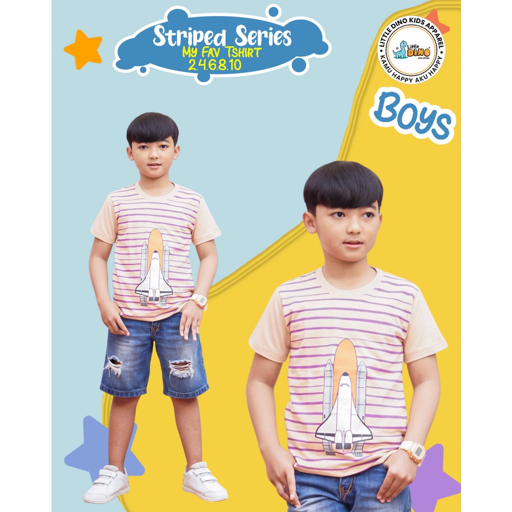 TSHIRT Stripes anak anak by Little dino | DUO KRUCILS