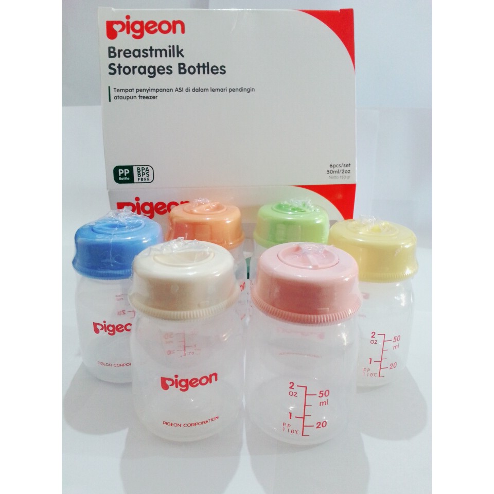 Pigeon Botol Asi 50ml 6pcs