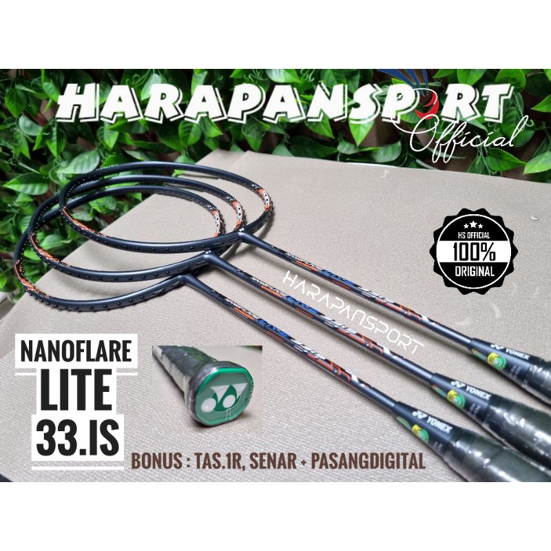 RAKET BADMINTON YONEX NANOFLARE LITE 33iS 33 IS ORIGINAL 100%